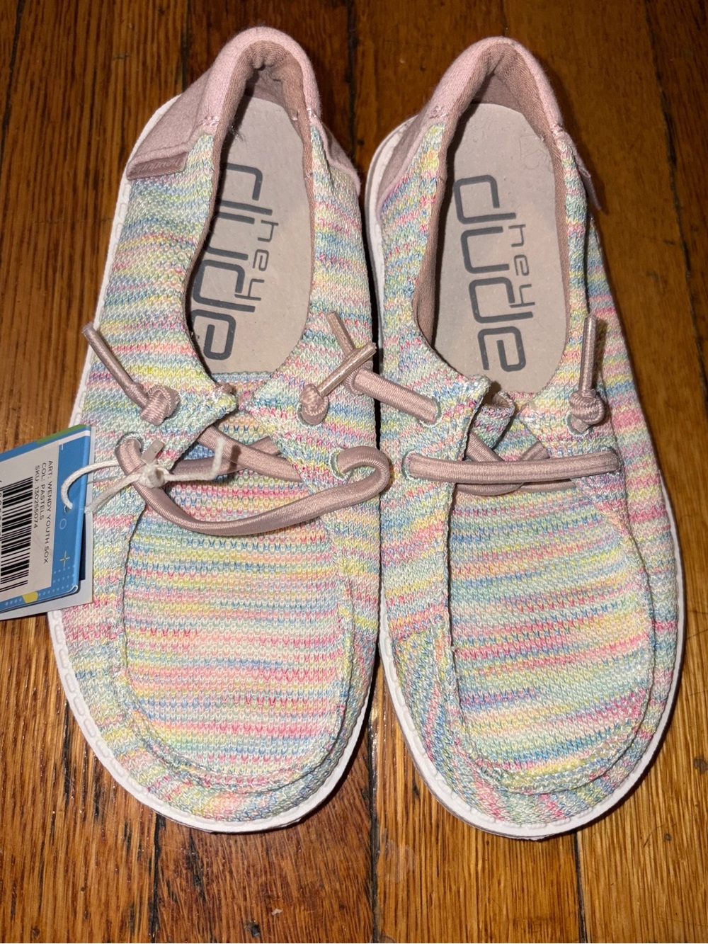 Hey Dude Wendy Youth Sox Kids Slip-On Sneakers New With Tags K12